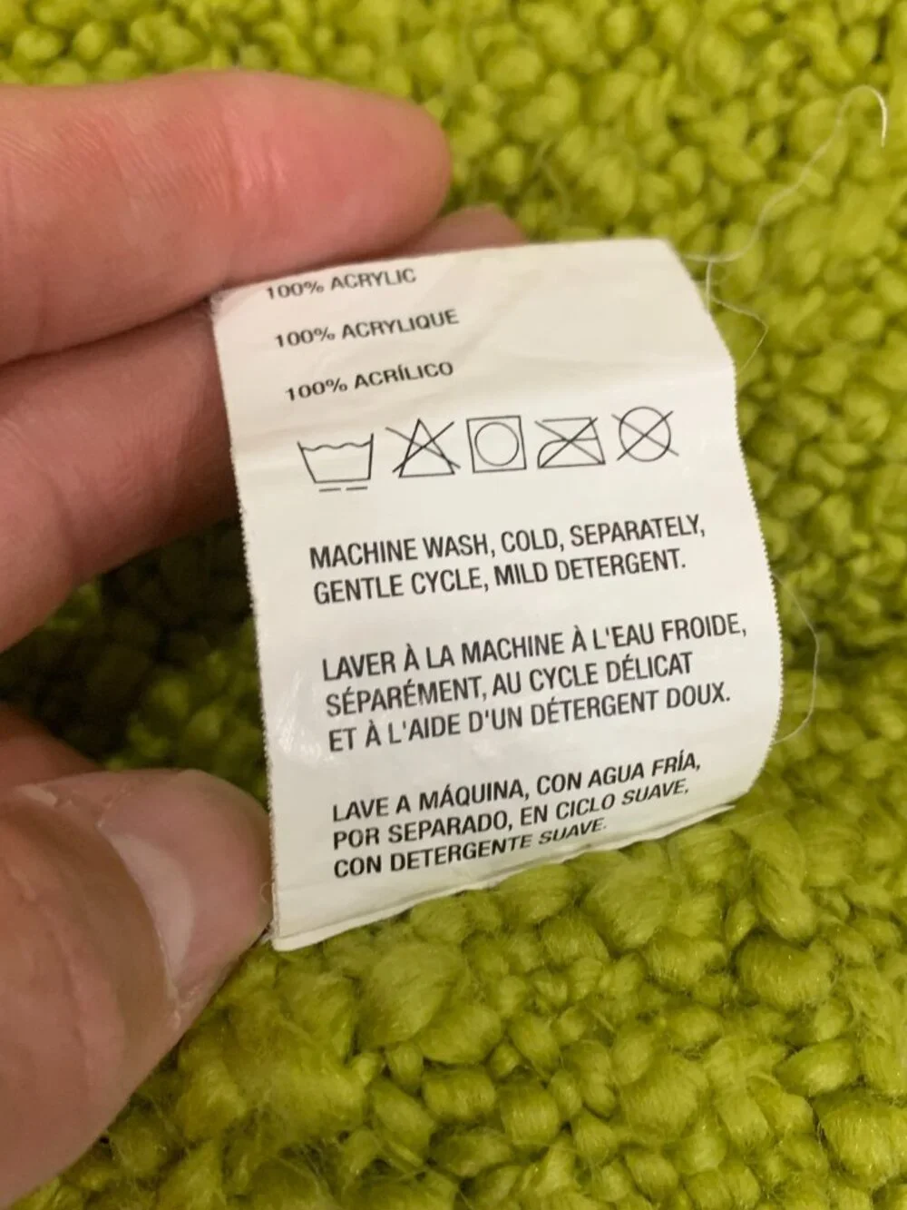 Crate & Barrel Cambria throw green 40x70 Inch #440-035 New